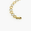 9ct Gold Bi-Colour Circles Bracelet zoomed in