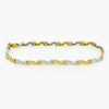 9ct Gold Bi-Colour Z Bracelet