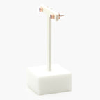 NEW 9ct Rose Gold Oval Ruby Stud Earrings - Jordans Jewellers