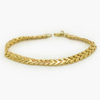 9ct Yellow Gold Chevron Bracelet - Jordans Jewellers