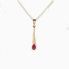 Single Stone Ruby Pendant Necklace