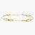 9ct yellow gold double oval link bracelet