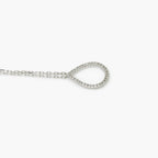 Pear Shaped Diamond Necklace in 9ct White Gold - Jordans Jewellers