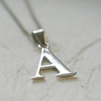 NEW Silver Initial "A" Pendant - Jordans Jewellers