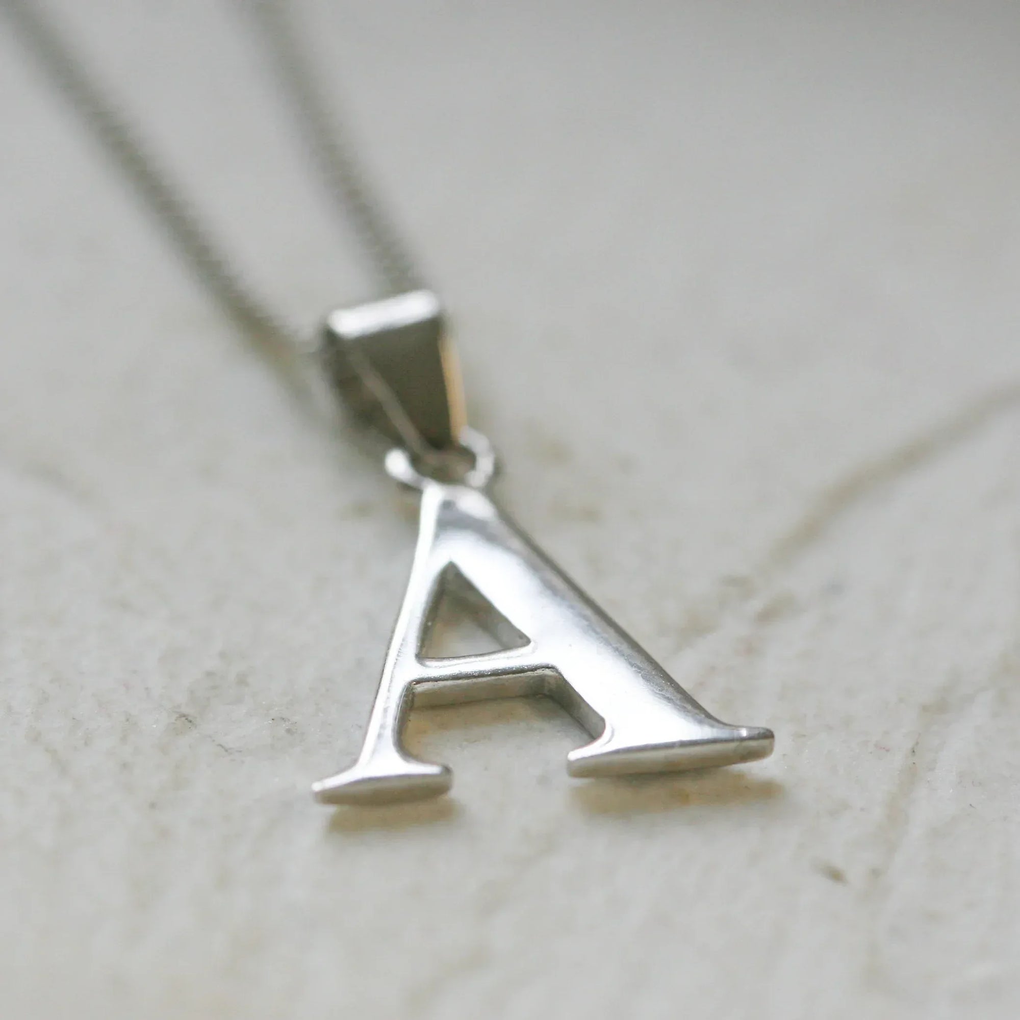 NEW Silver Initial "A" Pendant - Jordans Jewellers