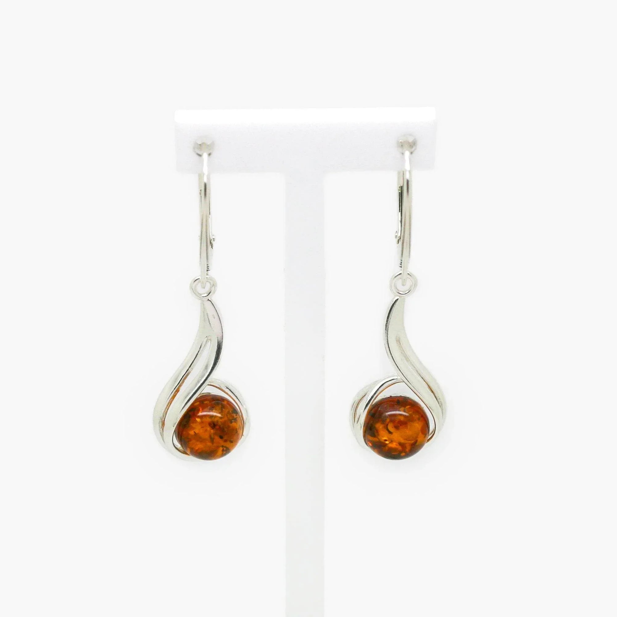 Amber Swirl Drop Earrings - Jordans Jewellers