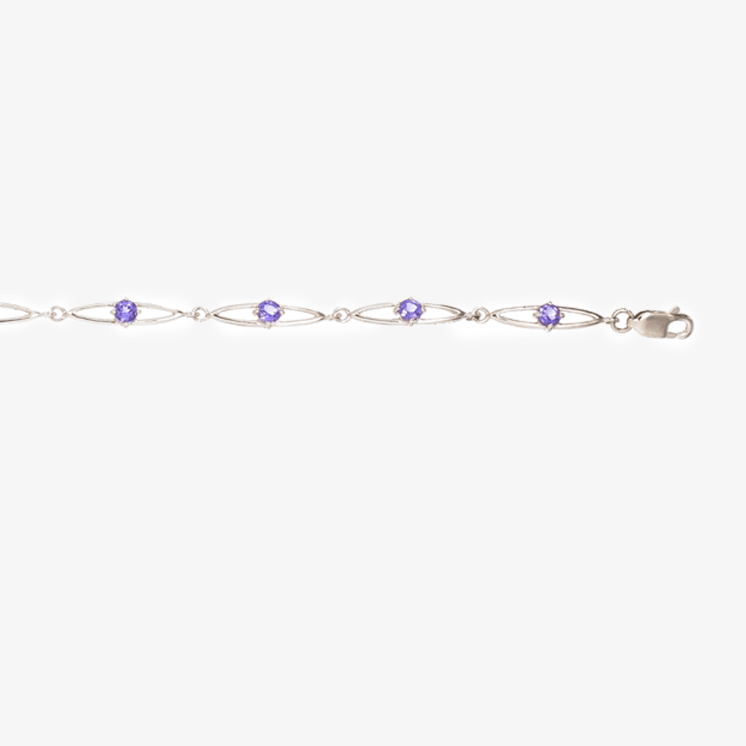 Yellow gold 2025 amethyst bracelet