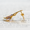 NEW 9 Carat Yellow Gold Amethyst Earrings