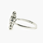 Antique Art Deco Sapphire & Diamond Platinum Ring - Jordans Jewellers