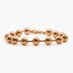 NEW Rose Gold Plated Silver Linked Ball Bracelet - Jordans Jewellers