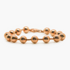 NEW Rose Gold Plated Silver Linked Ball Bracelet