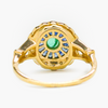 NEW 9 Carat Yellow Gold Sapphire, Emerald & Diamond Ring
