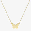 NEW 9ct Yellow Gold Butterfly Pendant on Fixed Chain