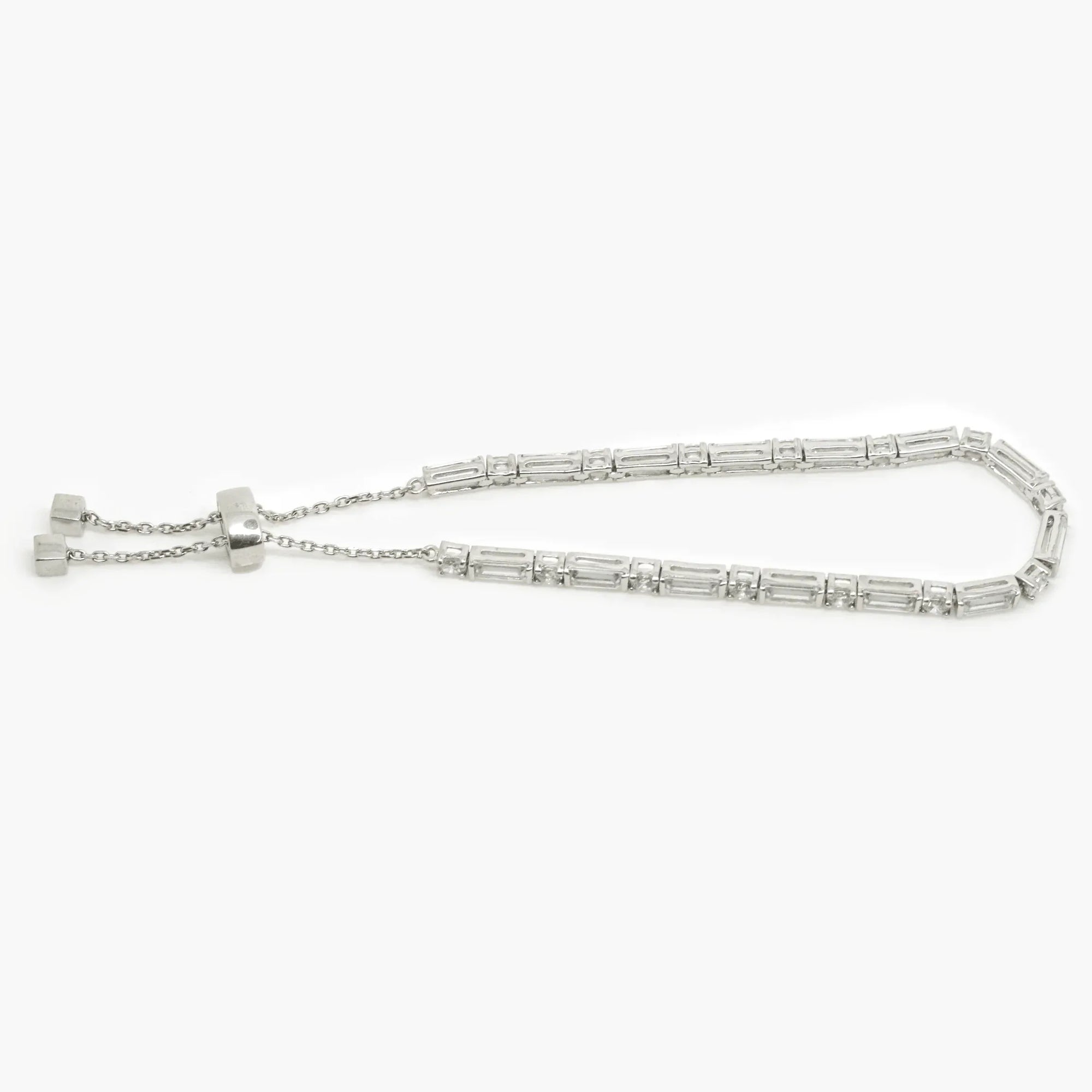 NEW Silver CZ Adjustable Bracelet - Jordans Jewellers