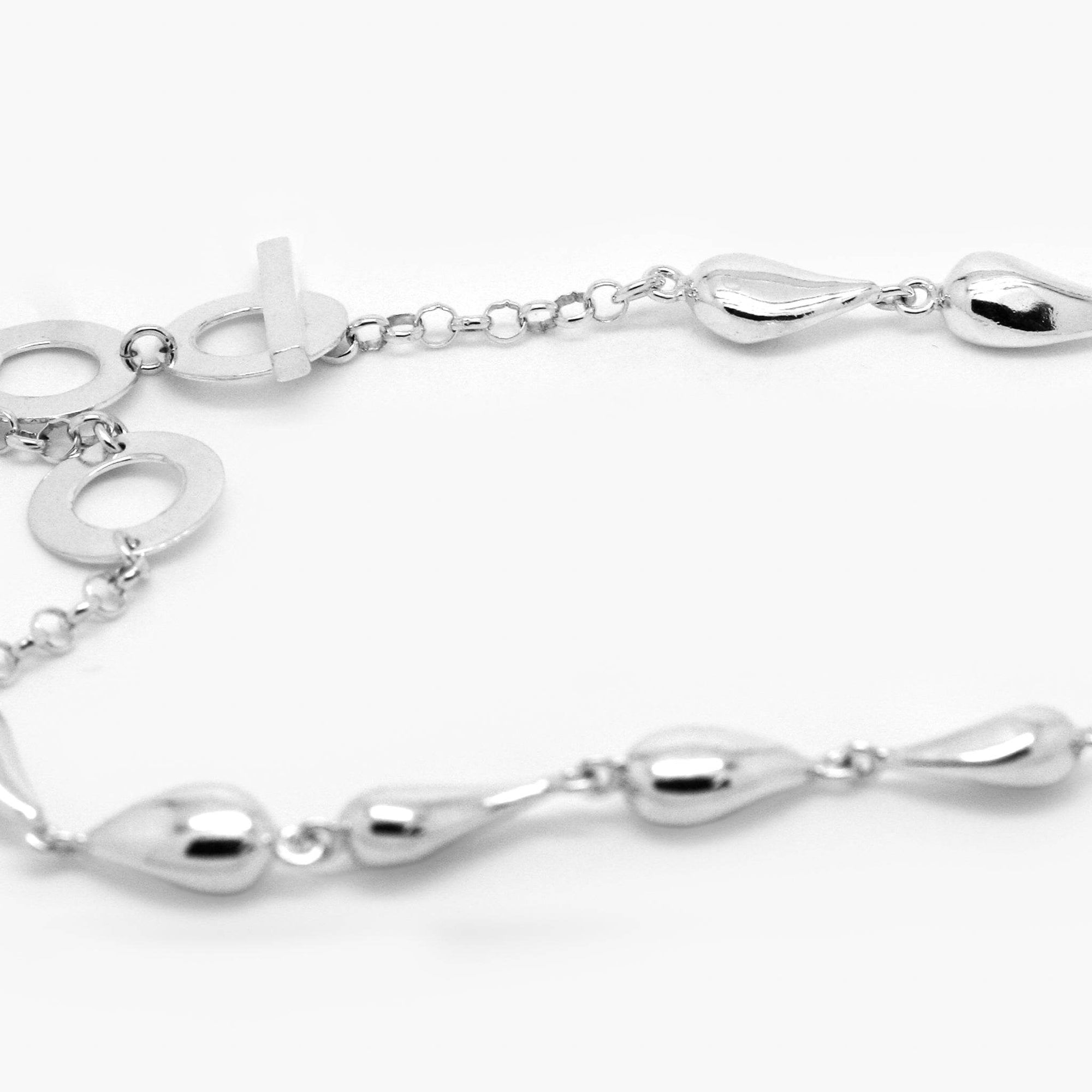 Silver Waterfall T-Bar Necklace - Jordans Jewellers