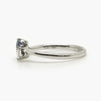 NEW Toi et Moi Blue Sapphire and Diamond Platinum Ring - Jordans Jewellers
