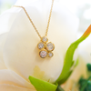 NEW 18ct Yellow Gold Diamond Bubble Necklace