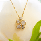 NEW 18ct Yellow Gold Diamond Bubble Necklace - Jordans Jewellers