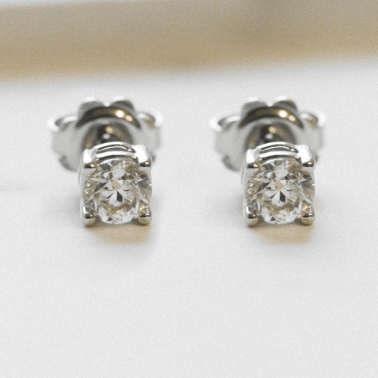 NEW Diamond Solitaire Earrings - Jordans Jewellers