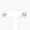 NEW 18 Carat White Gold Diamond Solitaire Earrings