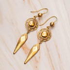 Pre-Owned 9 Carat Yellow Gold Drop Earrings - Jordans Jewellers