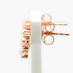 NEW Pearl CZ Rose Gold Plated Earrings - Jordans Jewellers