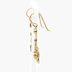 NEW 9 Carat Yellow Gold Sapphire, Emerald & Ruby Earrings - Jordans Jewellers