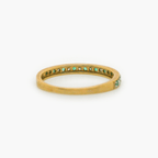 NEW 9 Carat Yellow Gold Emerald and Diamond Ring - Jordans Jewellers