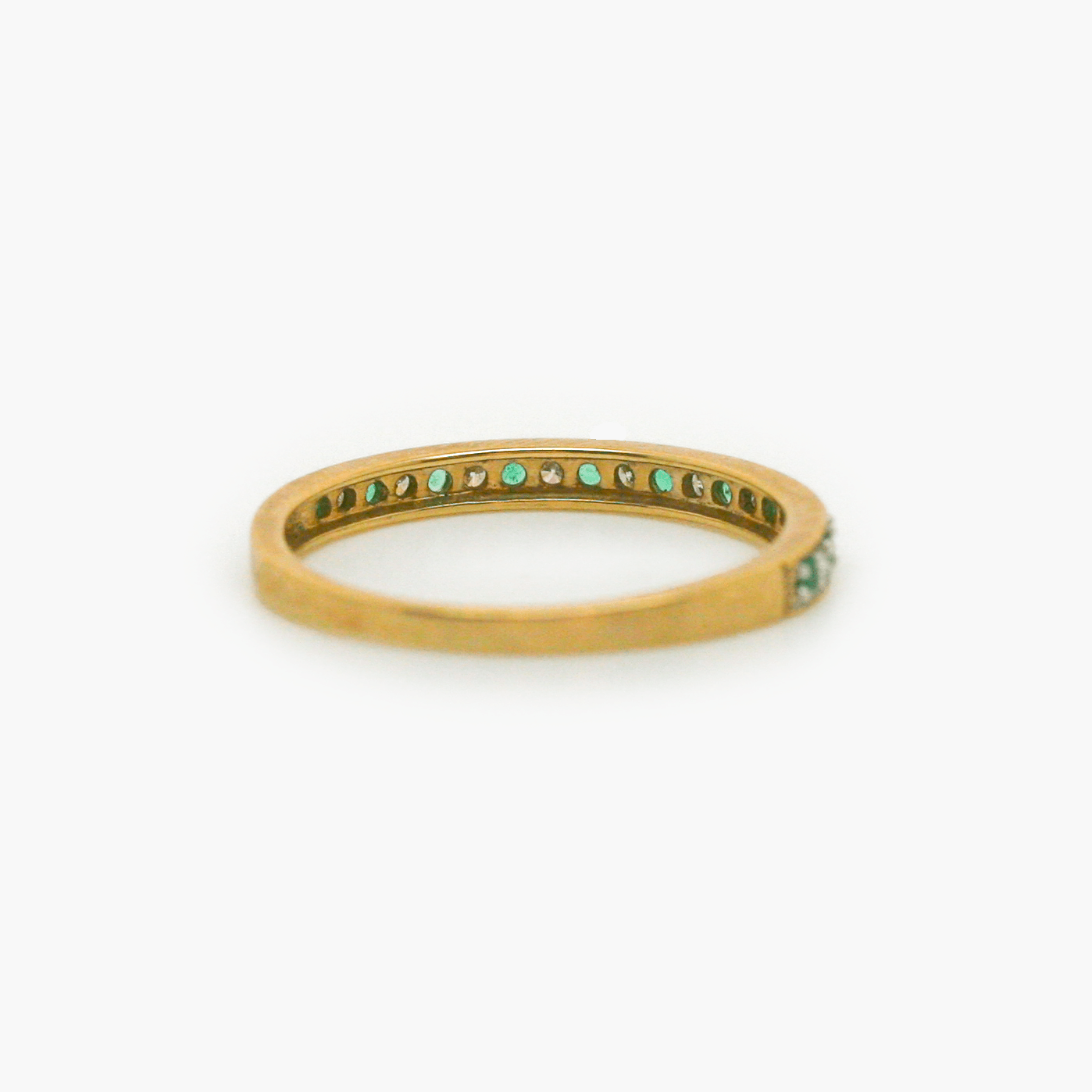 NEW 9 Carat Yellow Gold Emerald and Diamond Ring - Jordans Jewellers