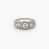 Fancy Diamond Cluster 3 Stone Ring