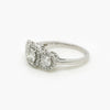 Fancy Diamond Cluster 3 Stone Ring side