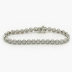 Fancy Diamond Cluster Bracelet 9ct White Gold - Jordans Jewellers