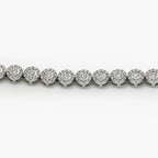 Fancy Diamond Cluster Bracelet 9ct White Gold - Jordans Jewellers