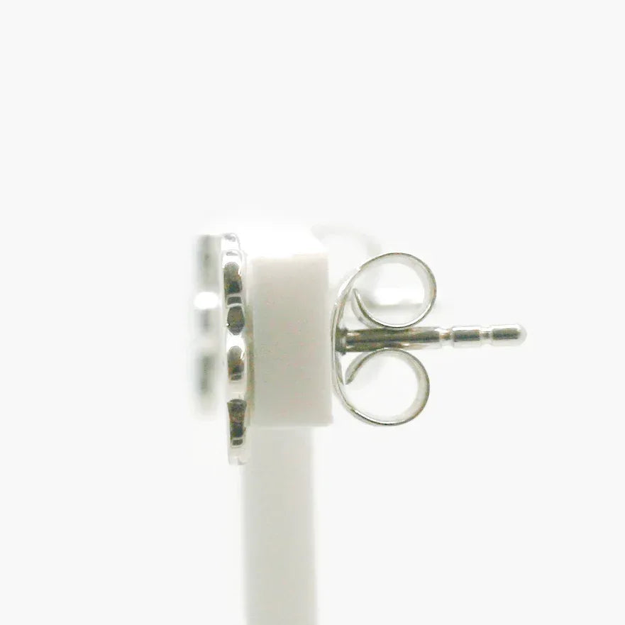 NEW Silver Blue Flower Stud Earrings - Jordans Jewellers
