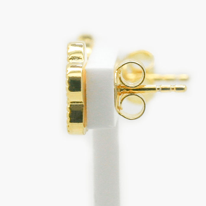 NEW CZ Mother of Pearl Flower Stud Earrings - Jordans Jewellers