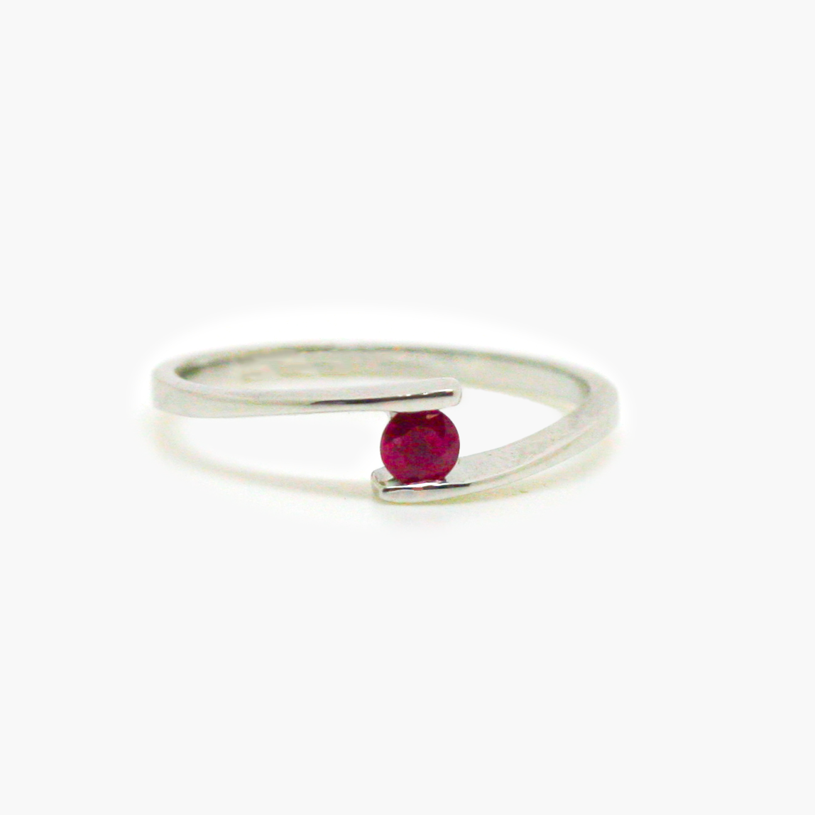 Ruby single sales stone ring