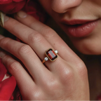 9ct Gold Garnet and Diamond Ring - Jordans Jewellers