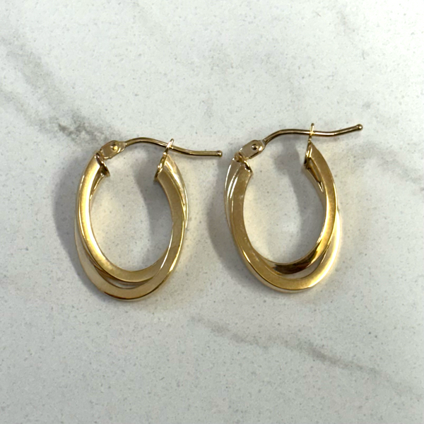 NEW 9 Carat Gold Hoop Earrings - Jordans Jewellers