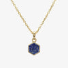 NEW Silver Gold Plated Lapis Pendant Necklace