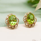 Peridot Filigree Earrings - Jordans Jewellers