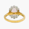 NEW 9 Carat Yellow Gold Created Opal & CZ Ring