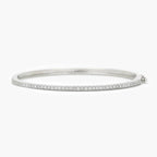 NEW 9 Carat White Gold 0.97 Carat Diamond Bangle - Jordans Jewellers
