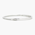 NEW 9 Carat White Gold 0.97 Carat Diamond Bangle - Jordans Jewellers