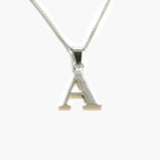 NEW Silver Initial "A" Pendant - Jordans Jewellers