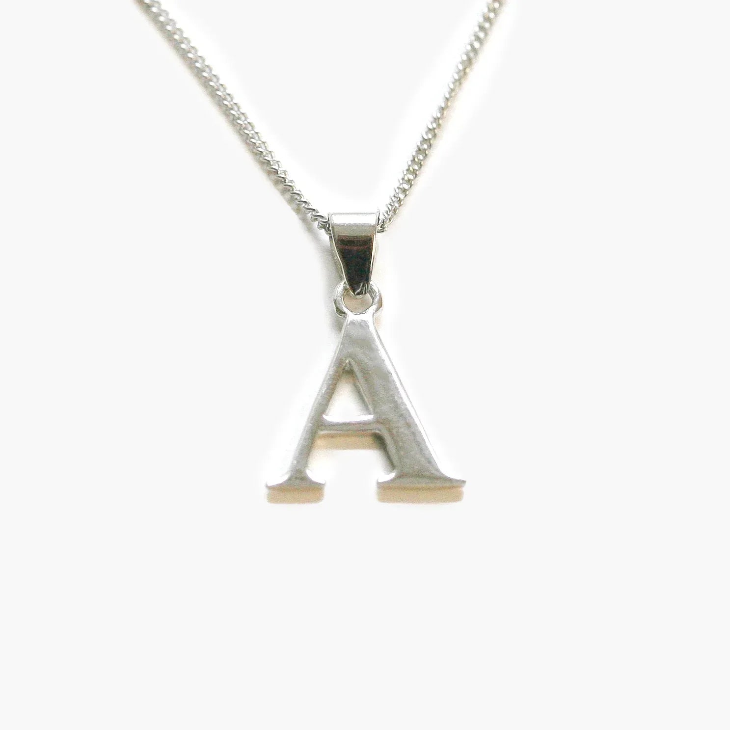 NEW Silver Initial "A" Pendant - Jordans Jewellers