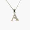 NEW Silver Initial "A" Pendant