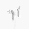 Silver Angled Stud Earrings - Jordans Jewellers