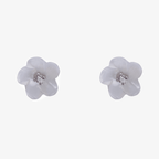 NEW Silver Mother of Pearl Flower Stud Earrings - Jordans Jewellers