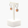 Mandarin Garnet & Diamond Drop Earrings