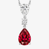 NEW Red Pear Pendant Necklace